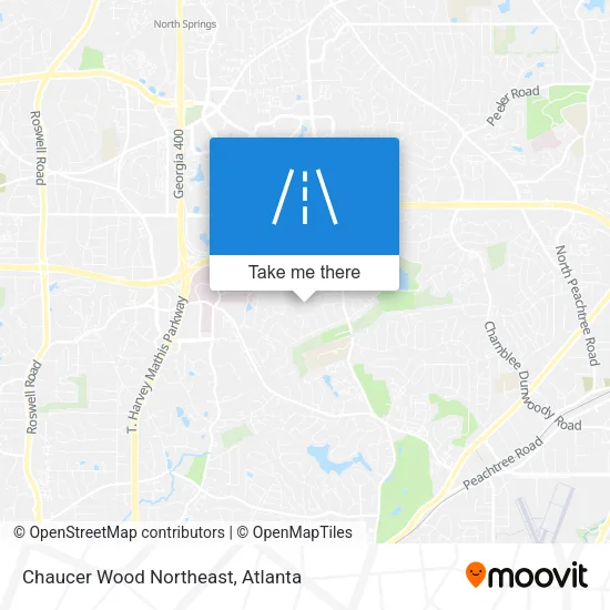 Mapa de Chaucer Wood Northeast