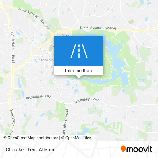 Cherokee Trail map