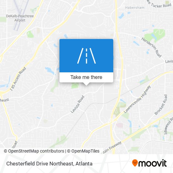 Chesterfield Drive Northeast map