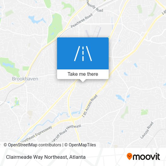 Mapa de Clairmeade Way Northeast