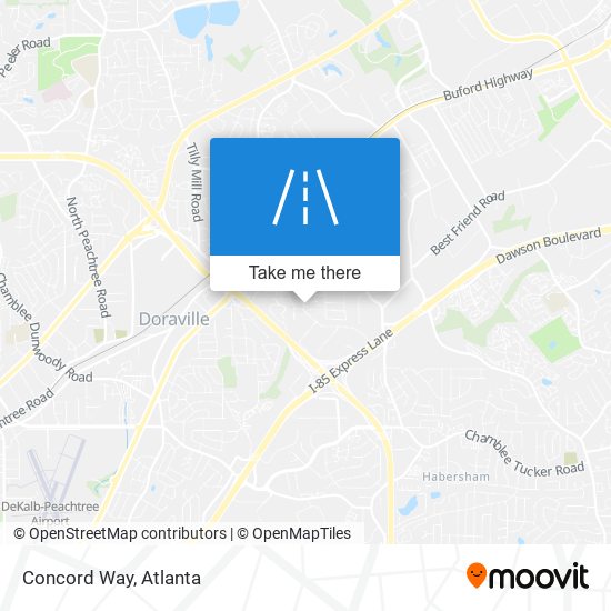 Concord Way map