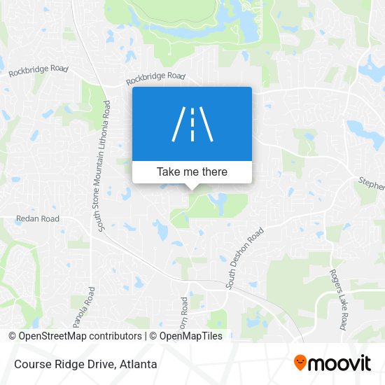 Mapa de Course Ridge Drive