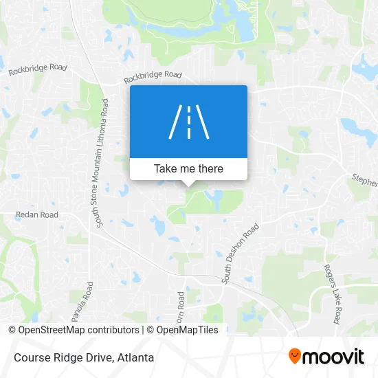Course Ridge Drive map