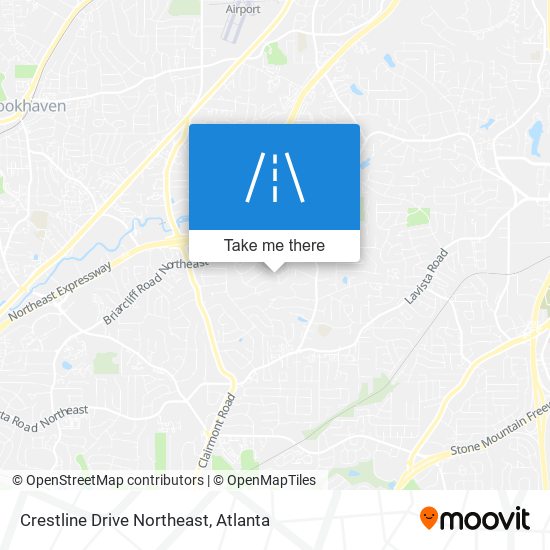 Mapa de Crestline Drive Northeast