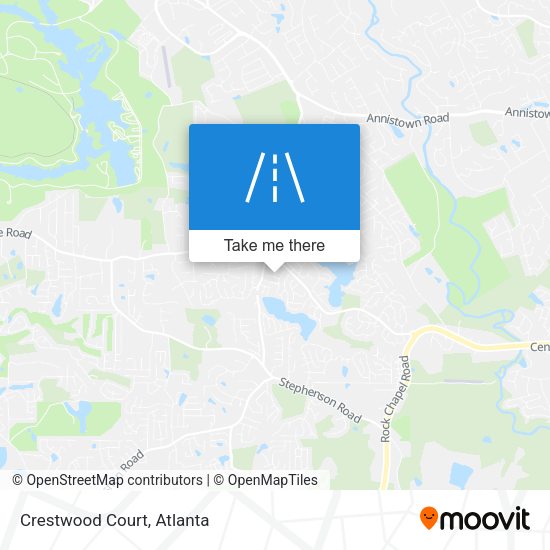 Mapa de Crestwood Court