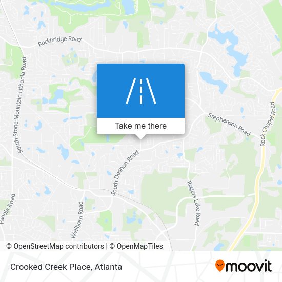 Mapa de Crooked Creek Place