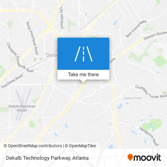 Mapa de Dekalb Technology Parkway