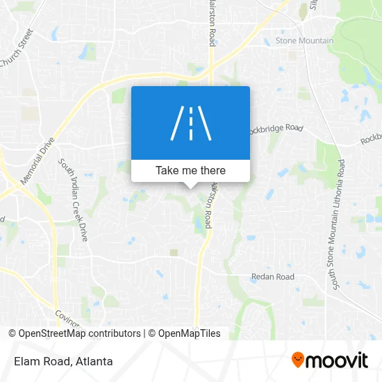 Elam Road map