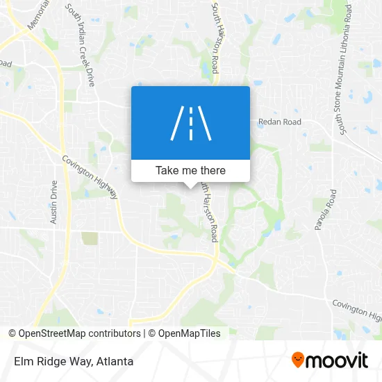 Elm Ridge Way map