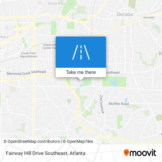 Mapa de Fairway Hill Drive Southeast