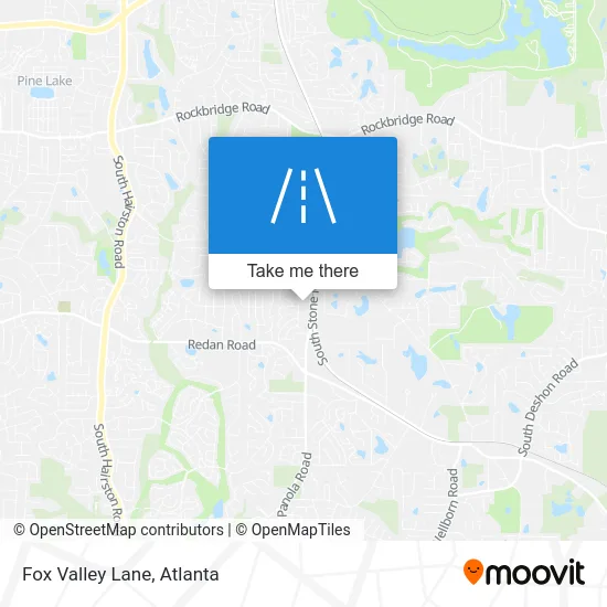 Fox Valley Lane map
