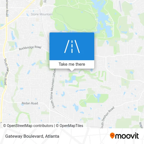 Gateway Boulevard map