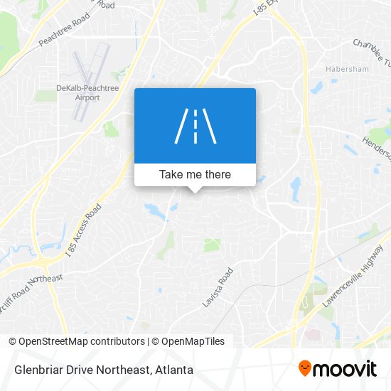 Glenbriar Drive Northeast map