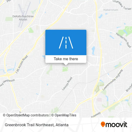 Greenbrook Trail Northeast map