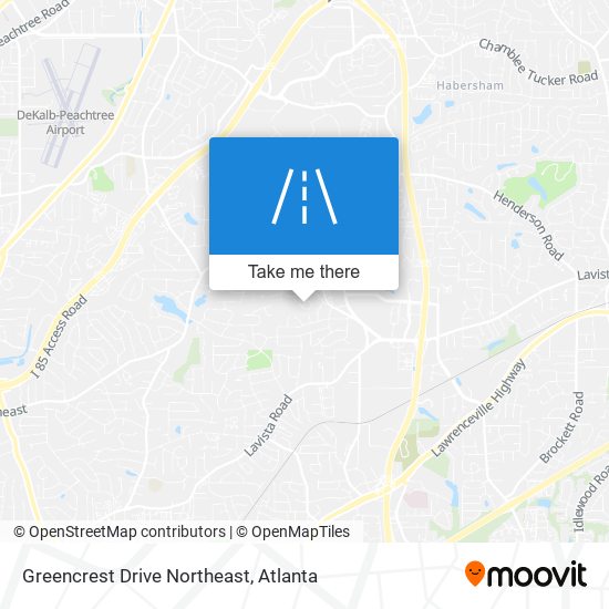 Mapa de Greencrest Drive Northeast