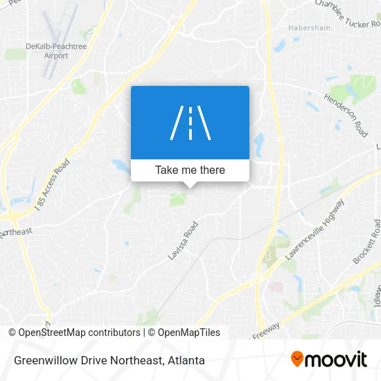 Greenwillow Drive Northeast map