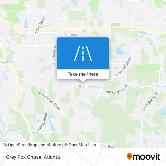 Grey Fox Chase map