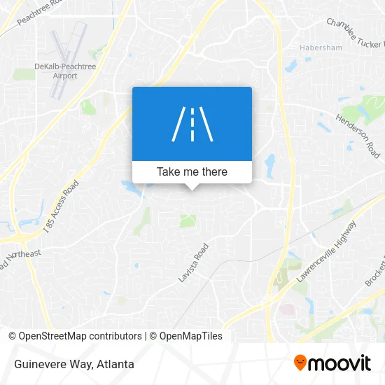 Guinevere Way map