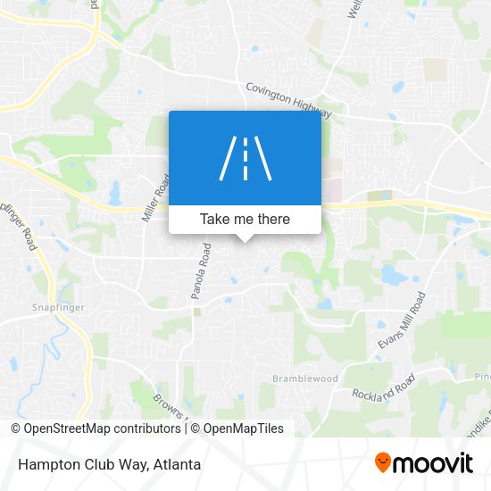 Hampton Club Way map