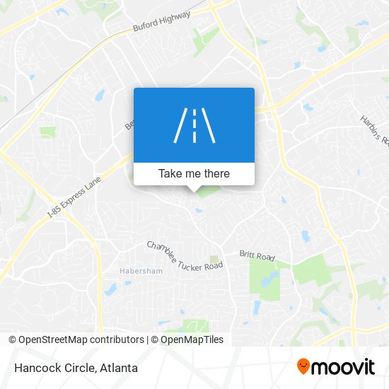 Hancock Circle map