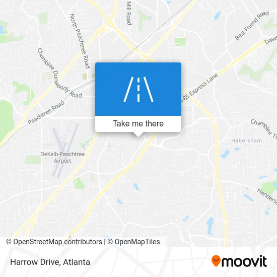 Harrow Drive map