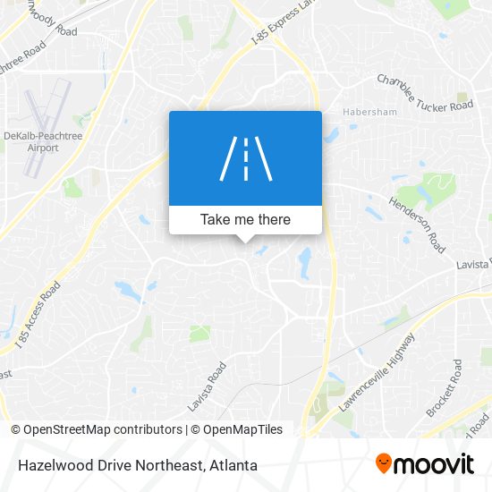 Hazelwood Drive Northeast map