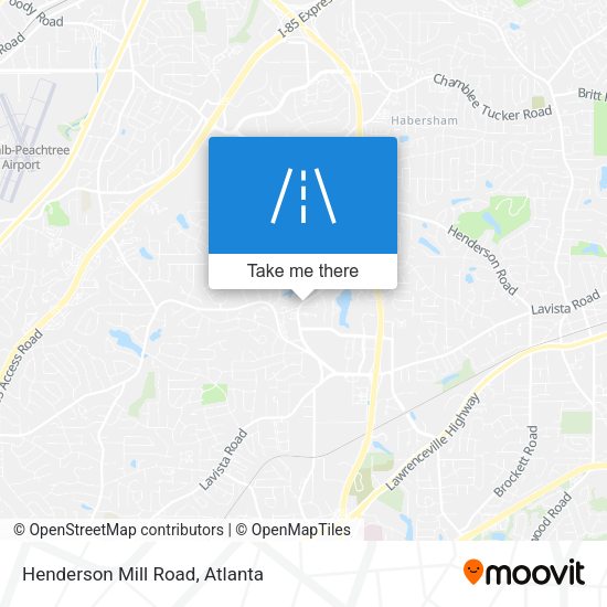 Mapa de Henderson Mill Road