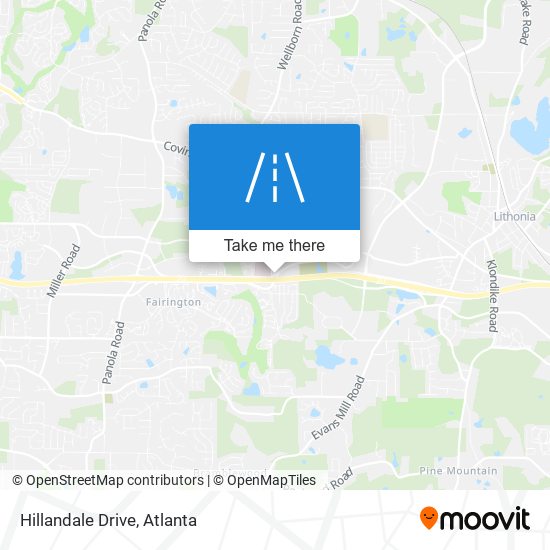 Hillandale Drive map