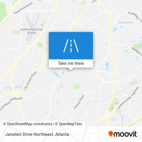 Janellen Drive Northeast map