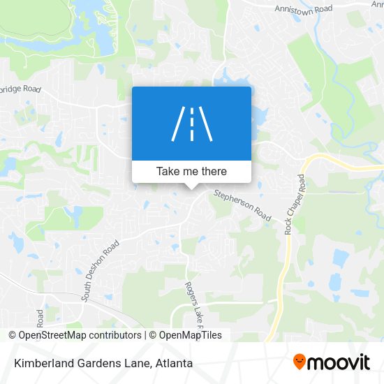 Kimberland Gardens Lane map