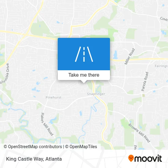 King Castle Way map