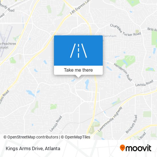 Kings Arms Drive map