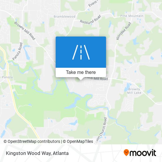 Kingston Wood Way map