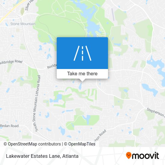 Mapa de Lakewater Estates Lane