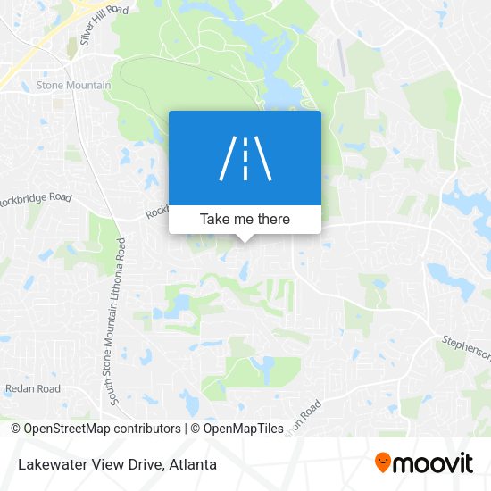 Lakewater View Drive map