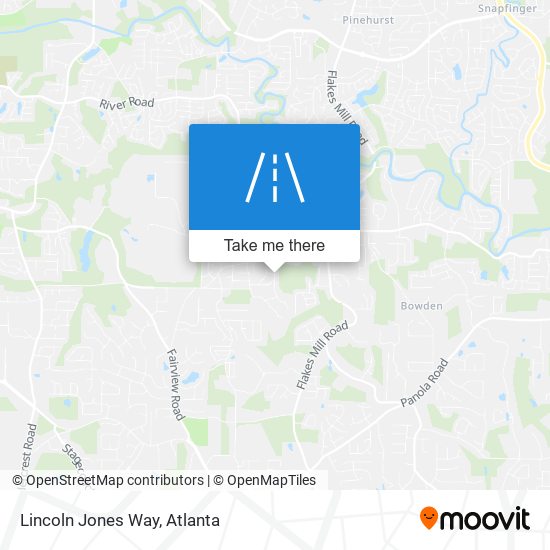 Lincoln Jones Way map