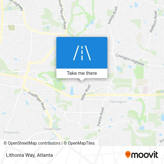 Lithonia Way map