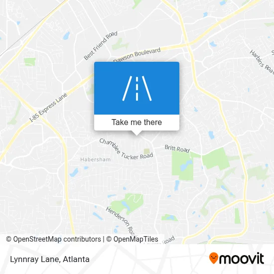 Lynnray Lane map