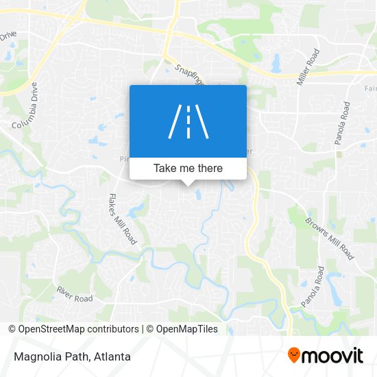 Mapa de Magnolia Path