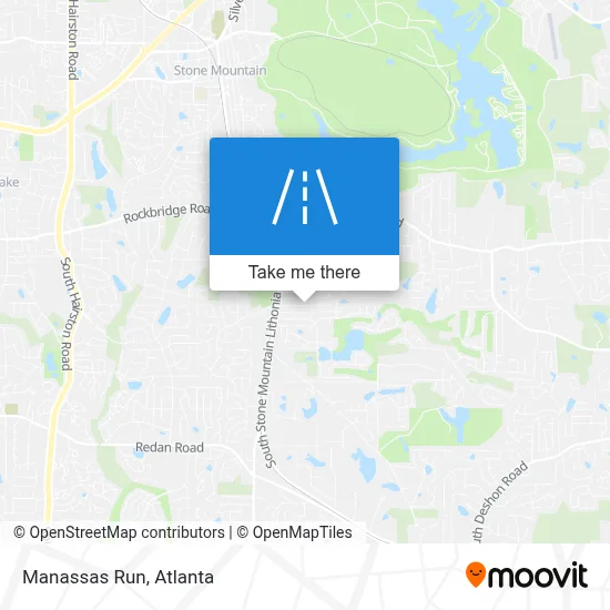Manassas Run map