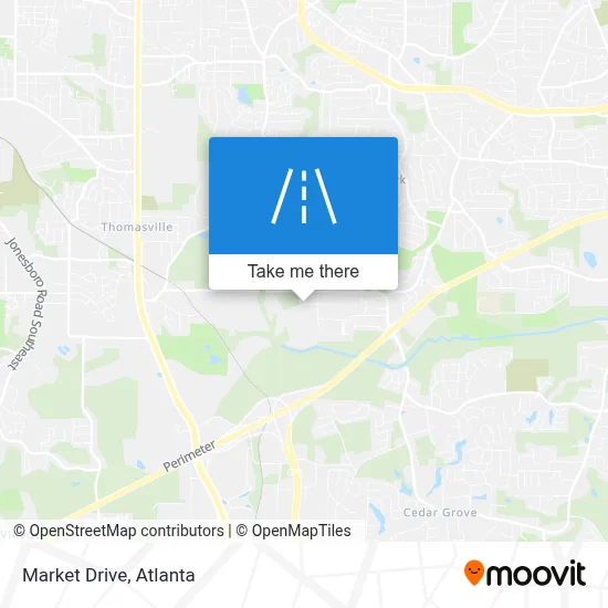 Market Drive map