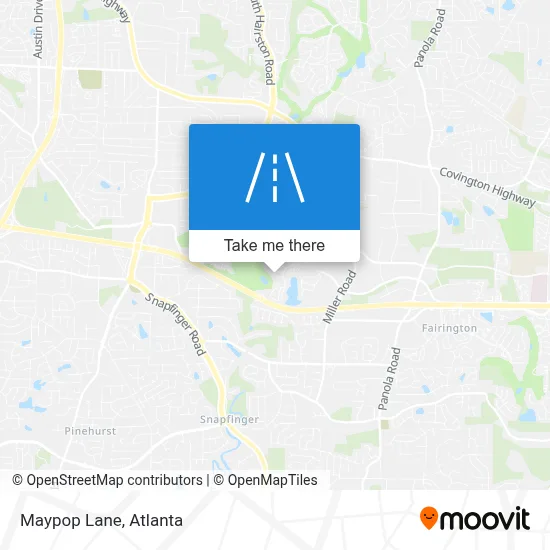 Maypop Lane map