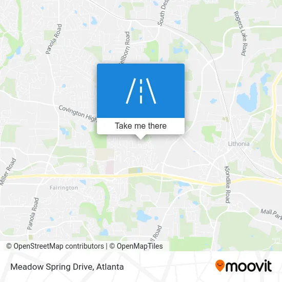 Meadow Spring Drive map