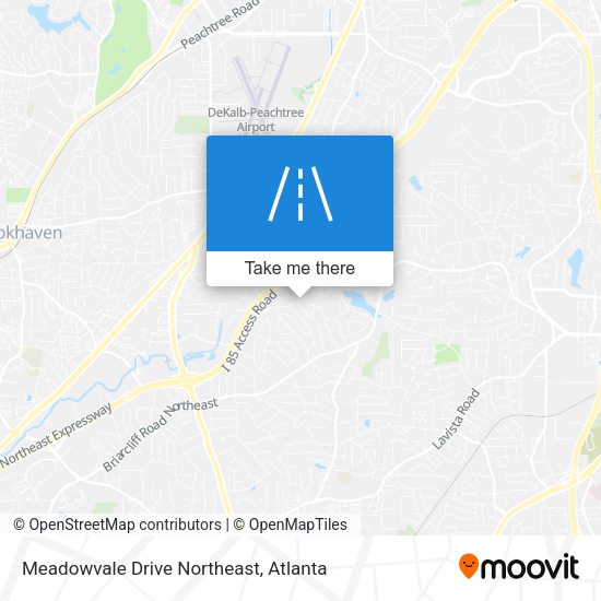 Meadowvale Drive Northeast map