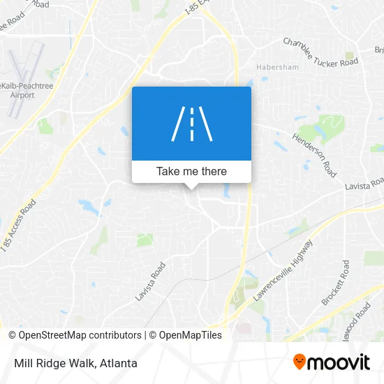 Mill Ridge Walk map
