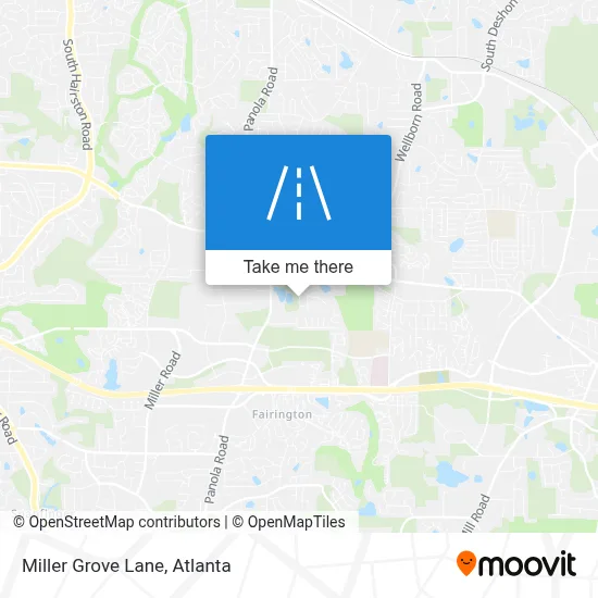 Miller Grove Lane map