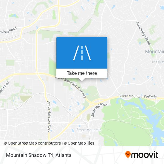 Mountain Shadow Trl map