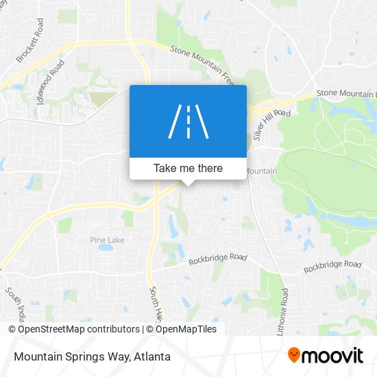 Mapa de Mountain Springs Way