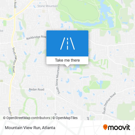 Mountain View Run map