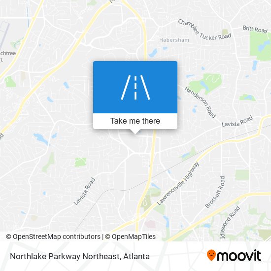 Northlake Parkway Northeast map